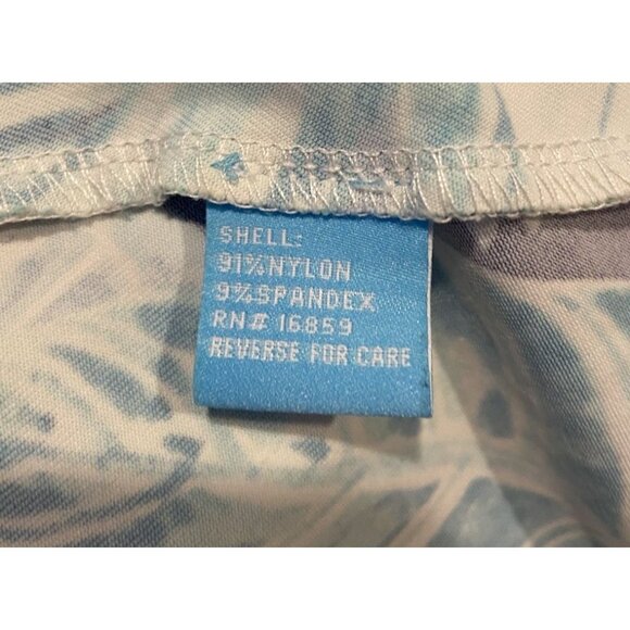 J.McLaughlin Dress Faux Wrap Catalina Cloth Blue Green Tropical S - Picture 4 of 5